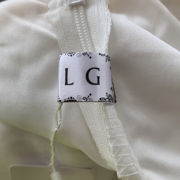 Mslg Round Neck V-Back Wedding Guest Floral Lace A Line Dress NEW - Picture 13 of 14